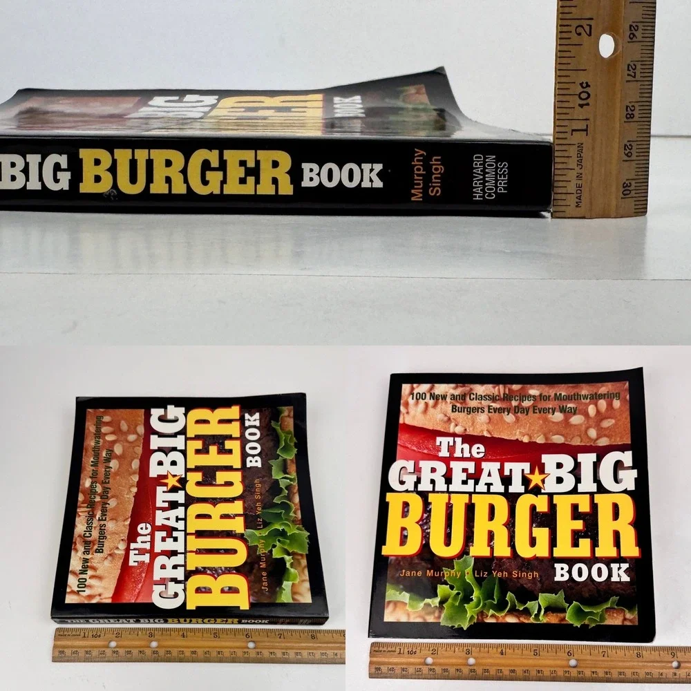 Vtg 2003 The Great Big Burger Book Softcover Cookbook 100 Recipes Summer Picnics